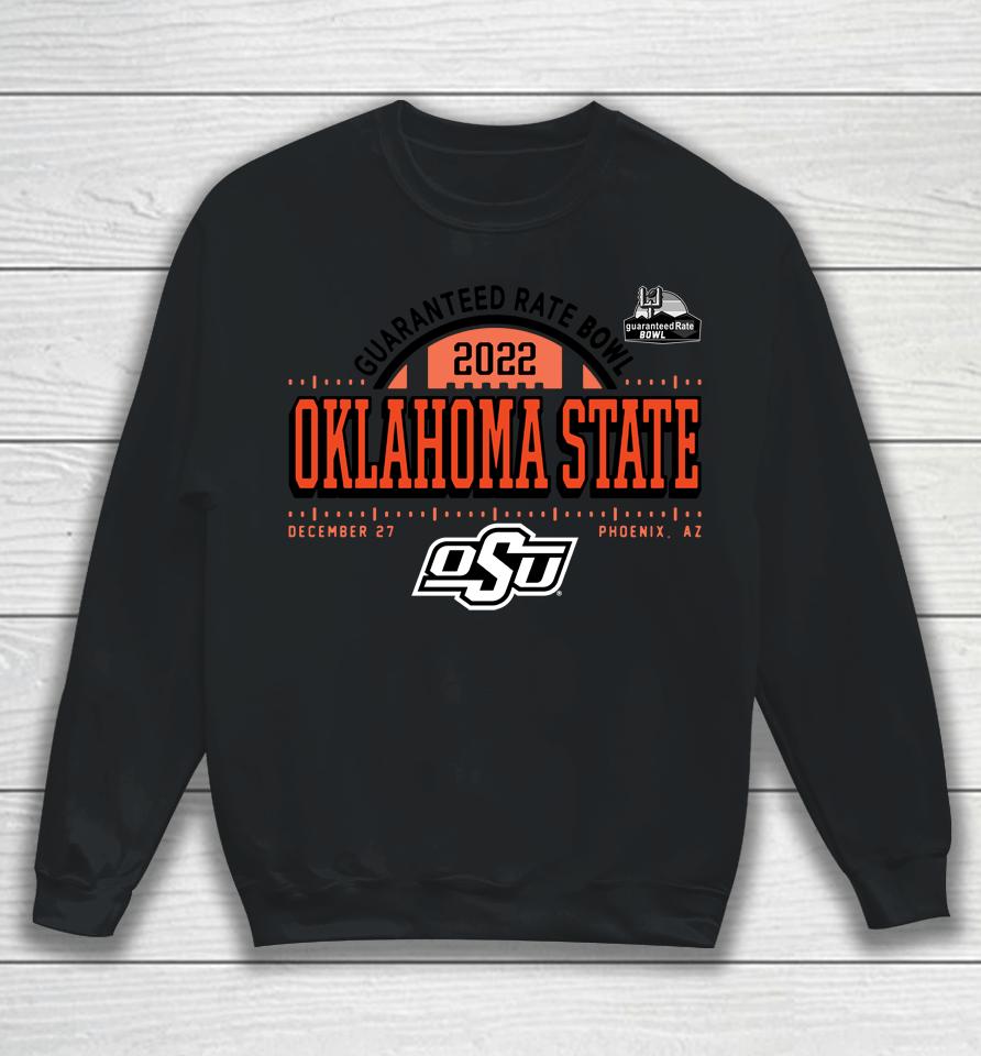 Orange Oklahoma State Cowboys 2022 Guaranteed Rate Bowl Bound Sweatshirt