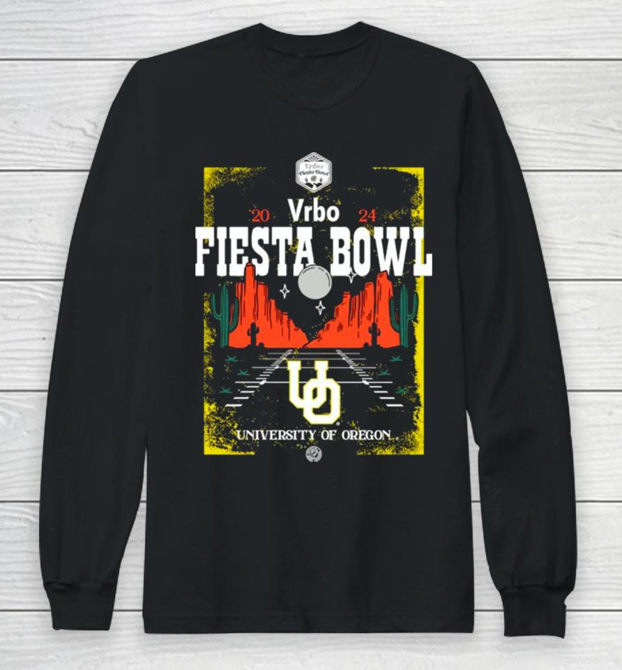 Oregon Ducks 2024 Vrbo Fiesta Bowl Long Sleeve T-Shirt