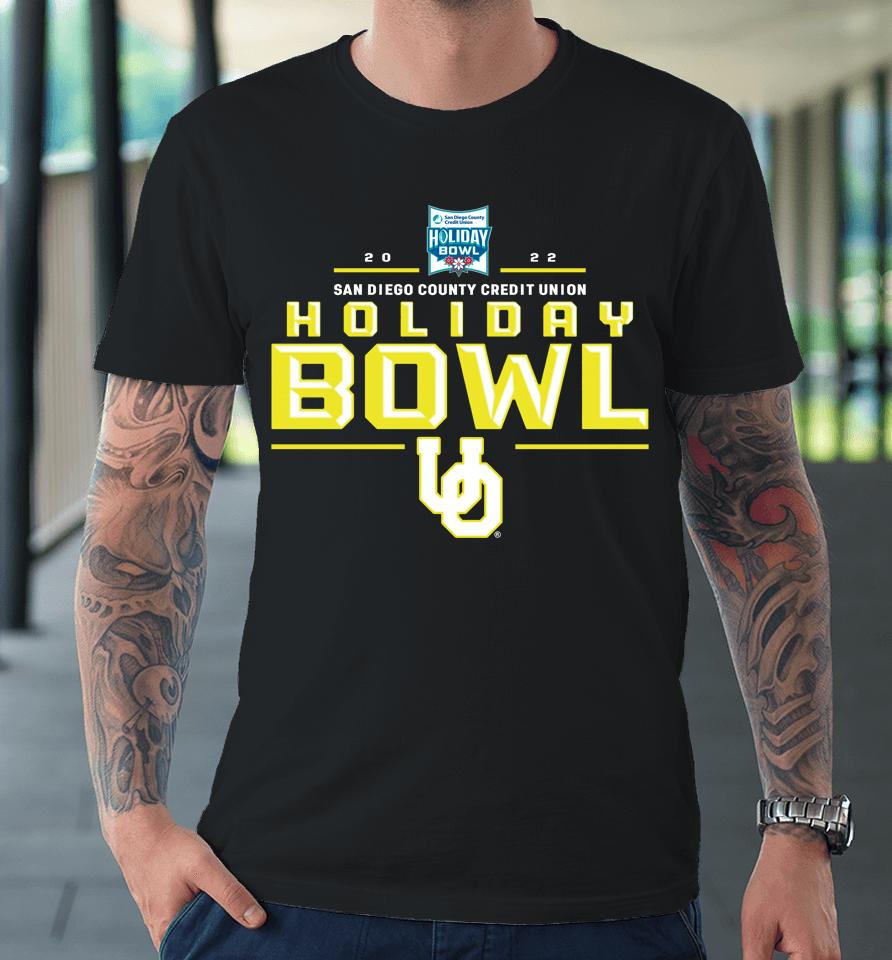 Oregon Ducks Holiday Bowl 2022 San Diego County Credit Union Premium T-Shirt