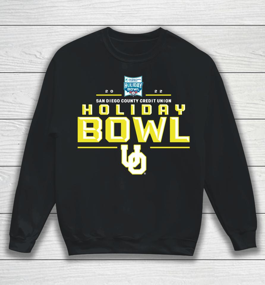 Oregon Ducks Holiday Bowl 2022 Shop San Diego County Credit Union Sweatshirt