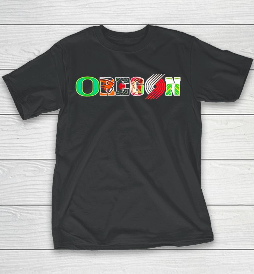 Oregon Portland Trail Blazers Team Logo Youth T-Shirt