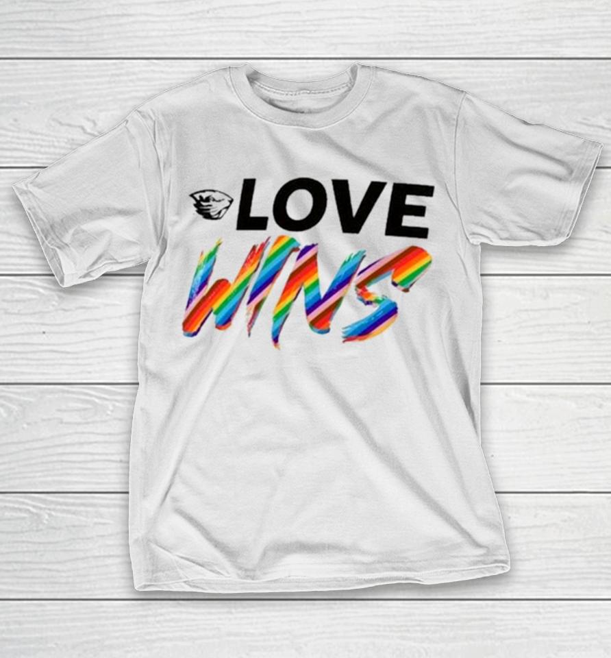 Oregon State Beavers Love Wins Pride 2024 T-Shirt