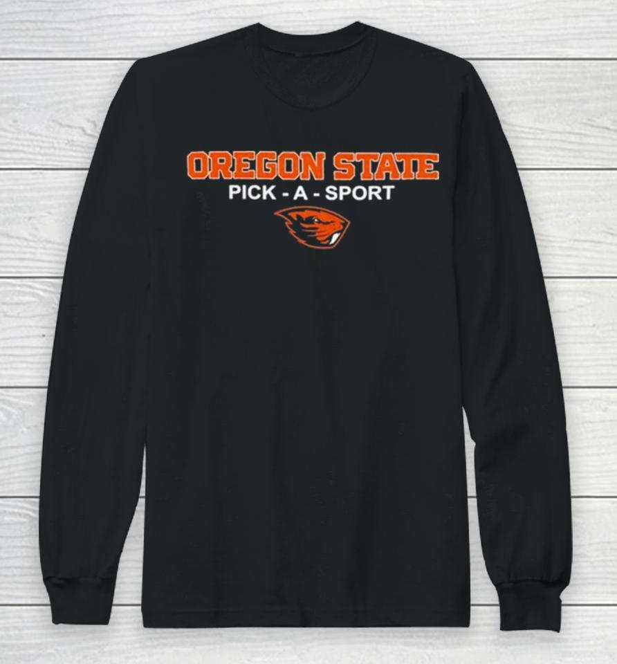 Oregon State Beavers Pick A Sport Logo 2023 Long Sleeve T-Shirt