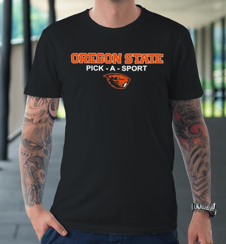 Oregon State Beavers Pick A Sport Logo 2023 Premium T-Shirt