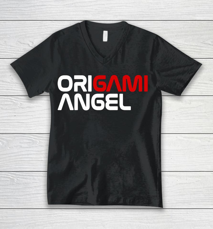 Origami Angel Unisex V-Neck T-Shirt