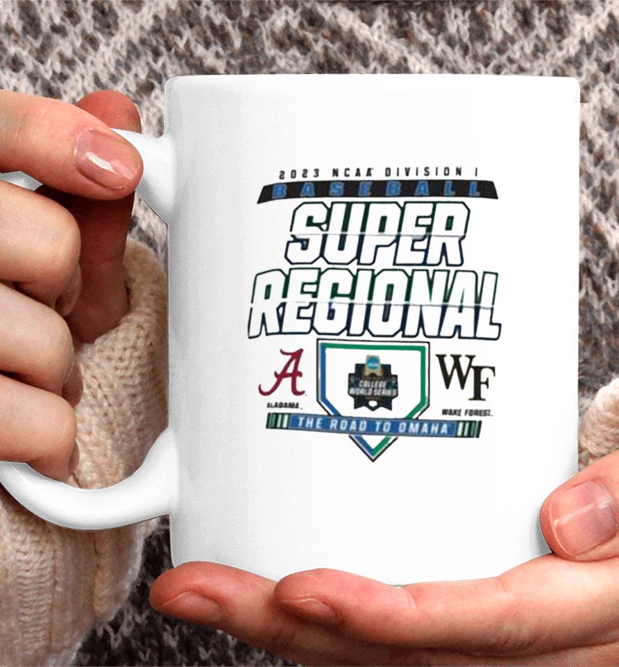 Original 2023 Ncaa Division I Baseball Super Regional Alabama Vs Wake Forest Demon Matchup Coffee Mug