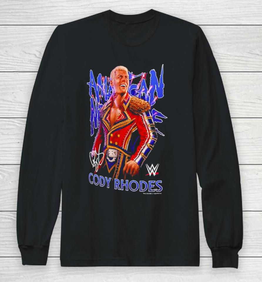 Original Cody Rhodes Ripple Junction American Nightmare Graphic Long Sleeve T-Shirt