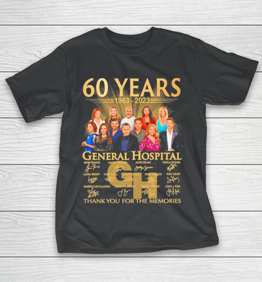 Original General Hospital 60 Years 1963 2023 Thank You For The Memories T-Shirt