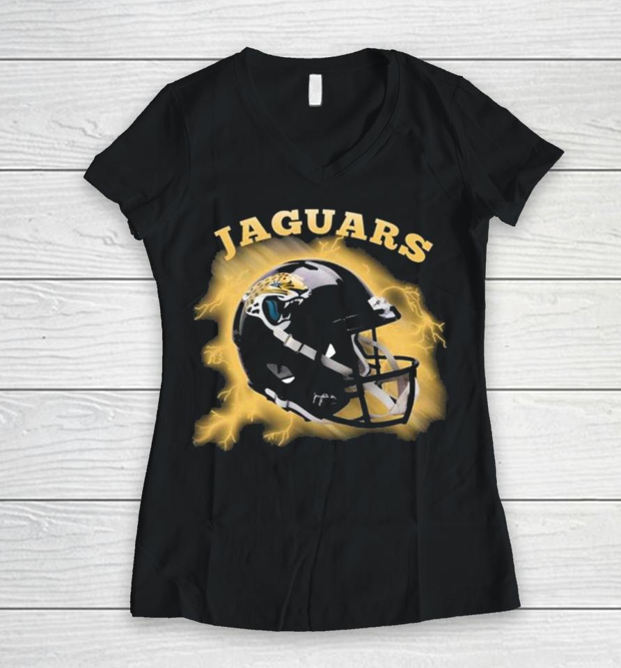 Original Teams Come From The Sky Jacksonville Jaguars Women V-Neck T-Shirt