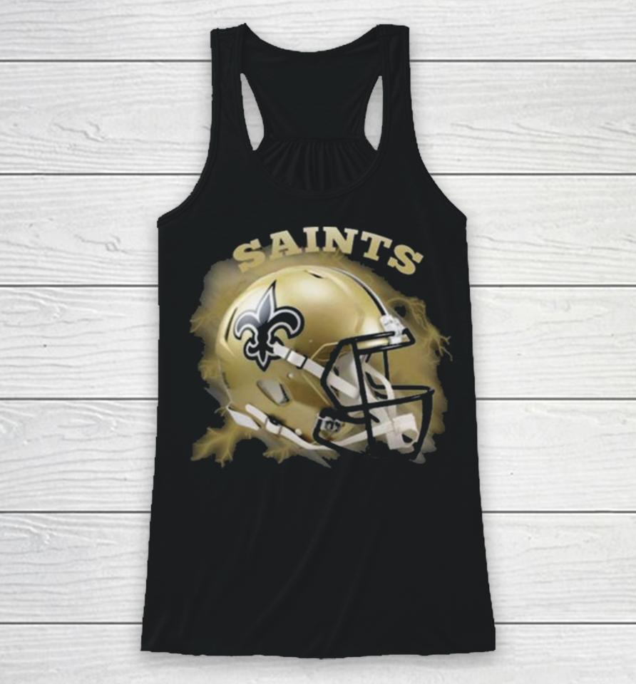 Original Teams Come From The Sky New Orleans Saints Racerback Tank