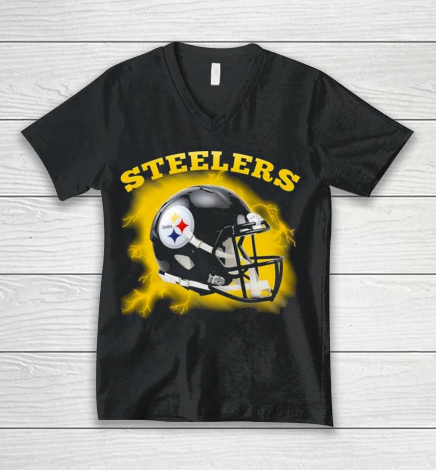 Original Teams Come From The Sky Pittsburgh Steelers Unisex V-Neck T-Shirt