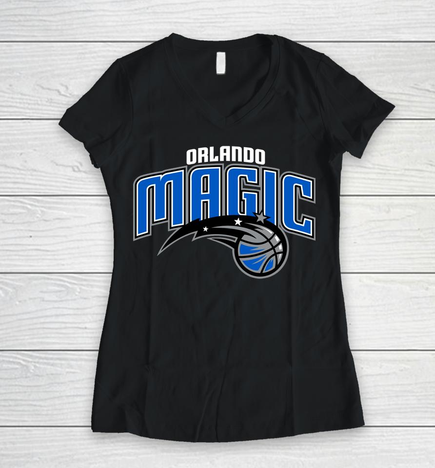Orlando Magic Fanatics Branded Big &Amp; Tall Primary Logo Women V-Neck T-Shirt