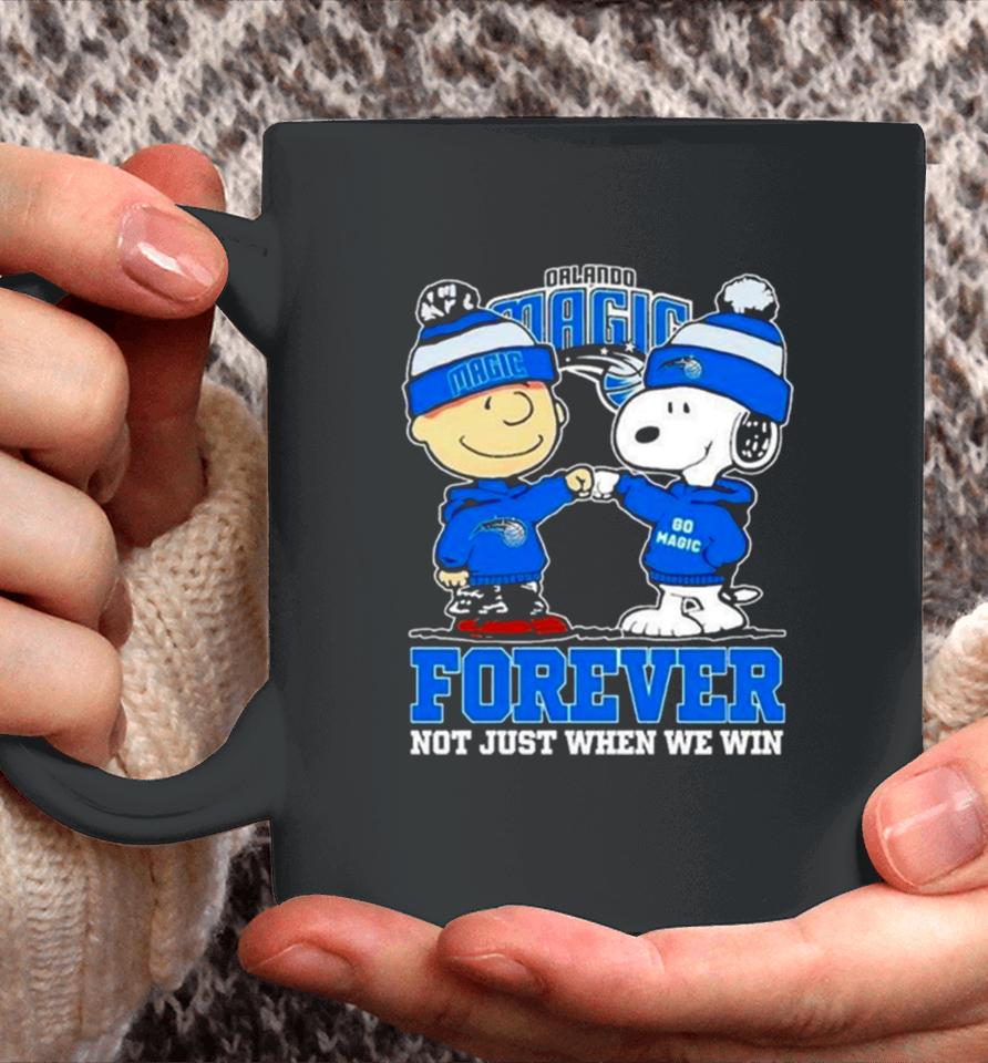 Orlando Magic Nba Snoopy And Charlie Brown Forever Not Just When We Win 2024 Coffee Mug