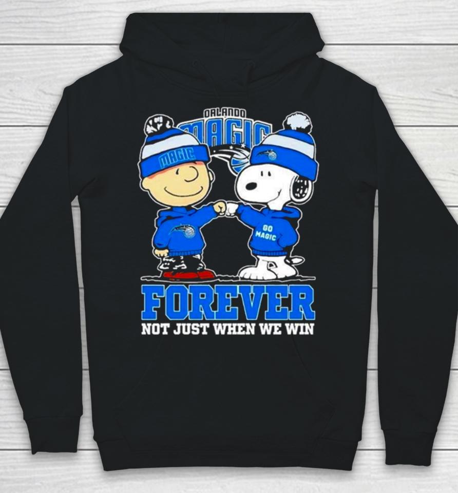 Orlando Magic Nba Snoopy And Charlie Brown Forever Not Just When We Win 2024 Hoodie