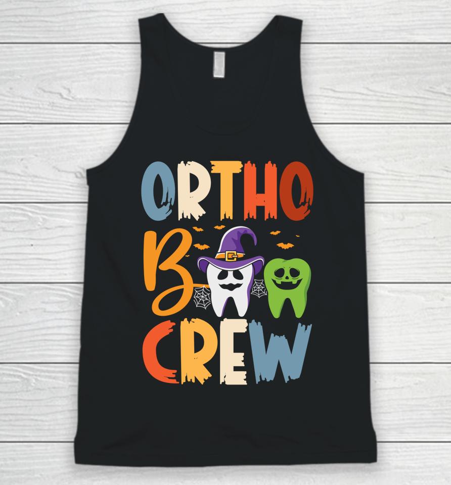 Orthodontist Halloween Orthodontic Boo Braces Teeth Crew Unisex Tank Top