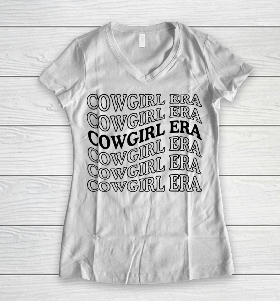 Osu Cowgirl Era Women V-Neck T-Shirt