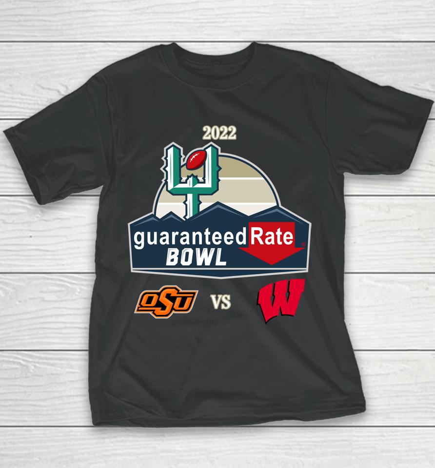Osu Vs Winconsin Baders 2022 Guaranteed Rate Bowl Youth T-Shirt