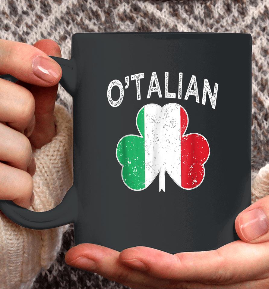 O'talian Italian St Patrick's Day Italia Flag Shamrock Coffee Mug