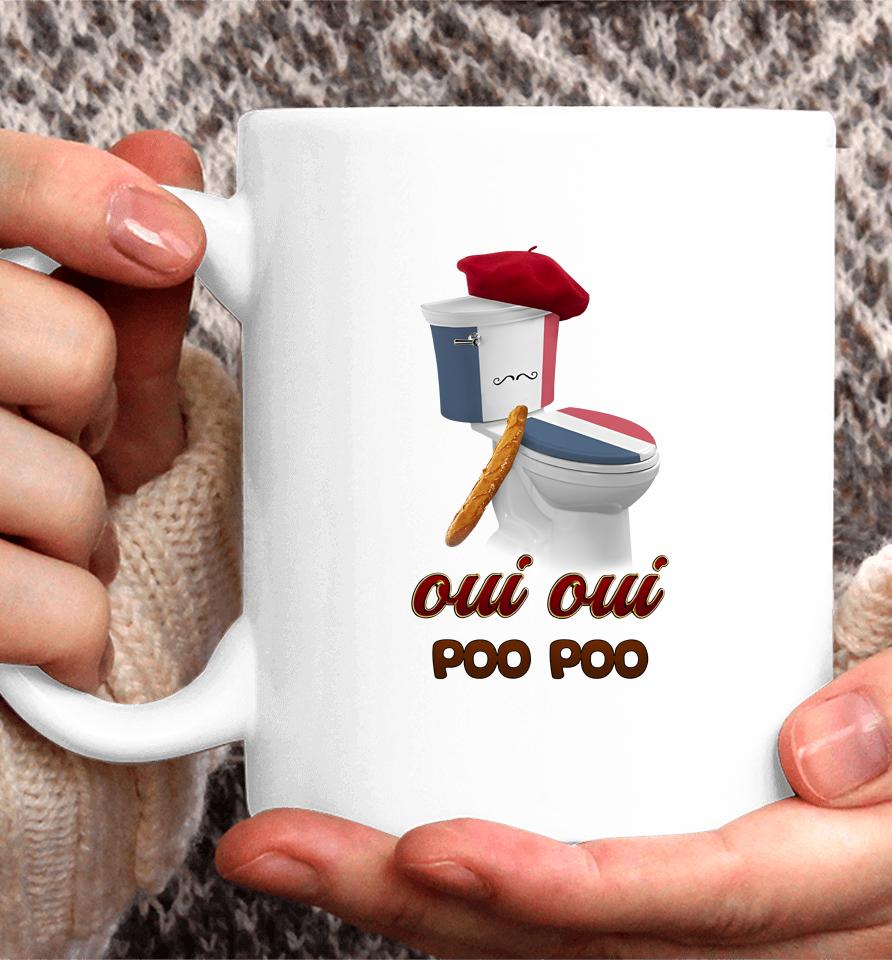 Oui Oui Poo Poo French Toilet Coffee Mug