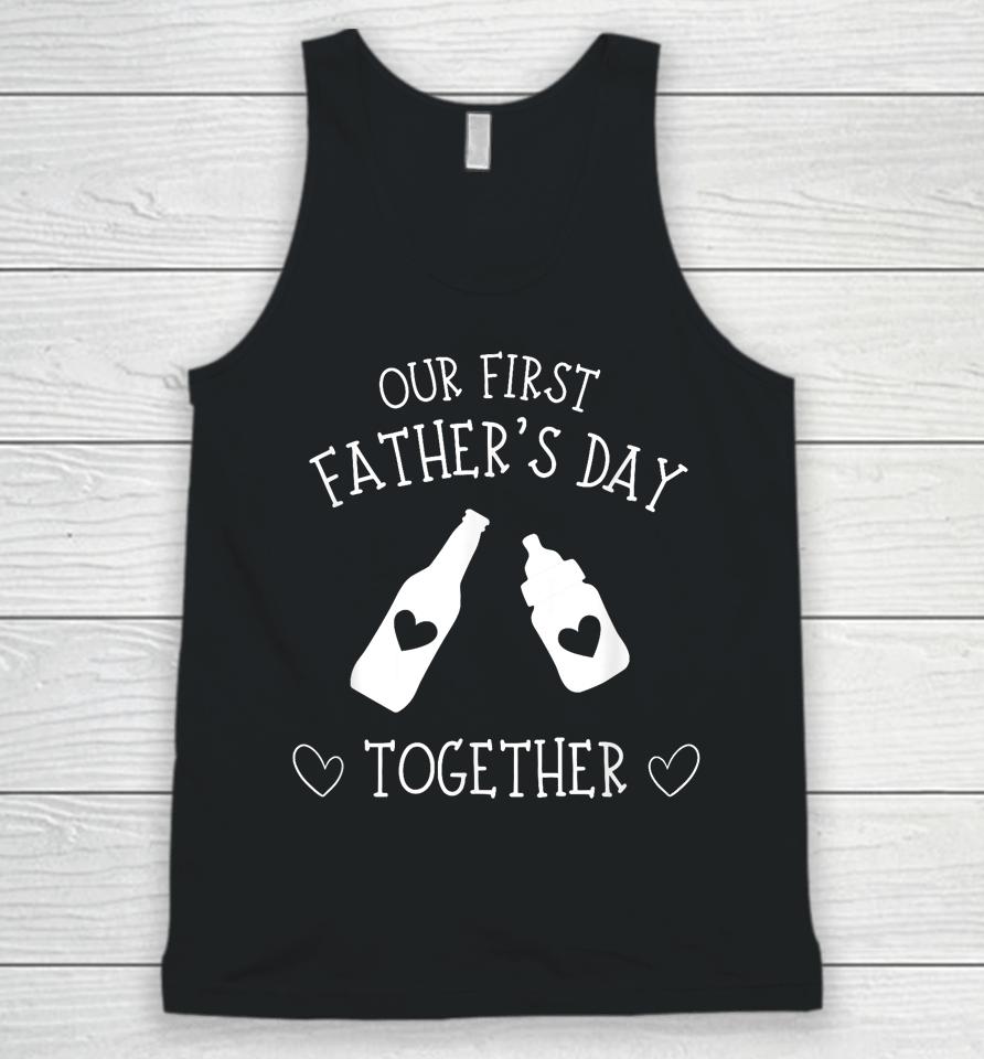 Our First Father's Day Together 2023, New Dad, Father Son Unisex Tank Top