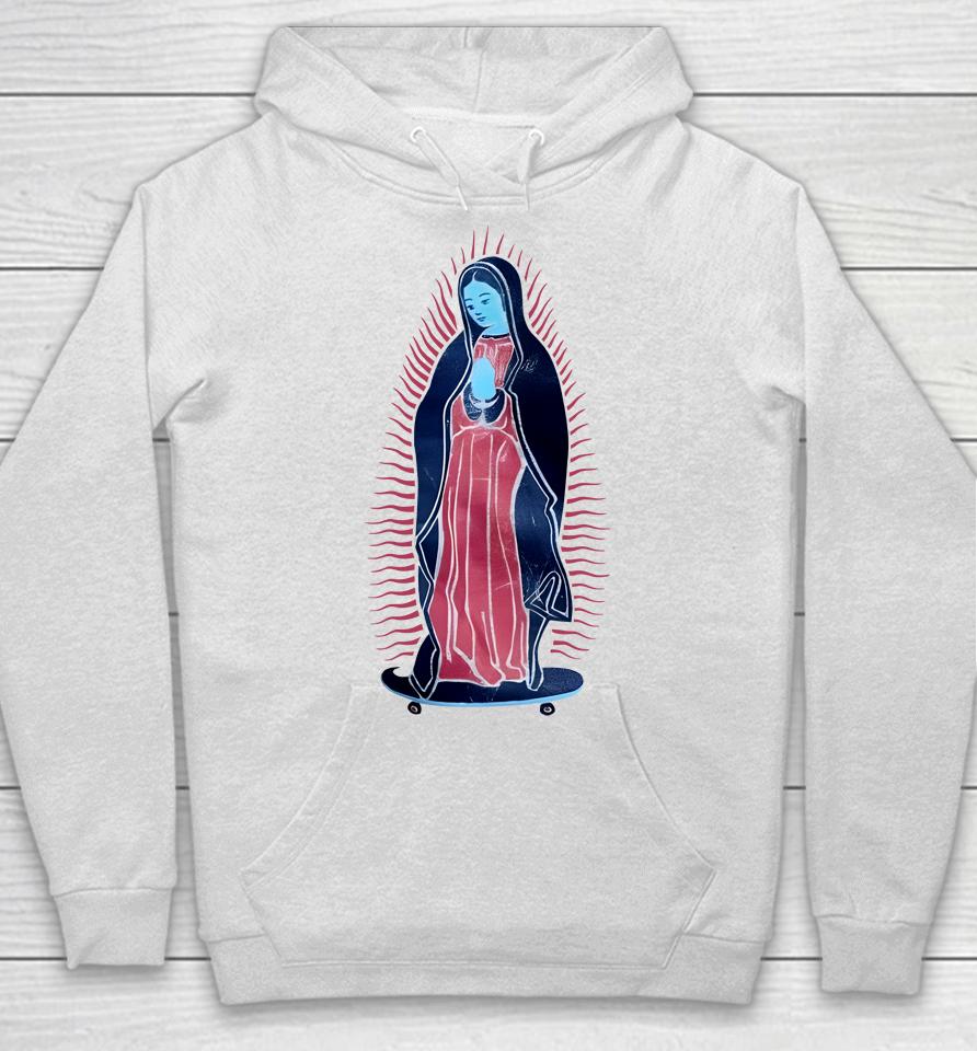 Our Lady Of Guadalupe On Skateboard Hoodie