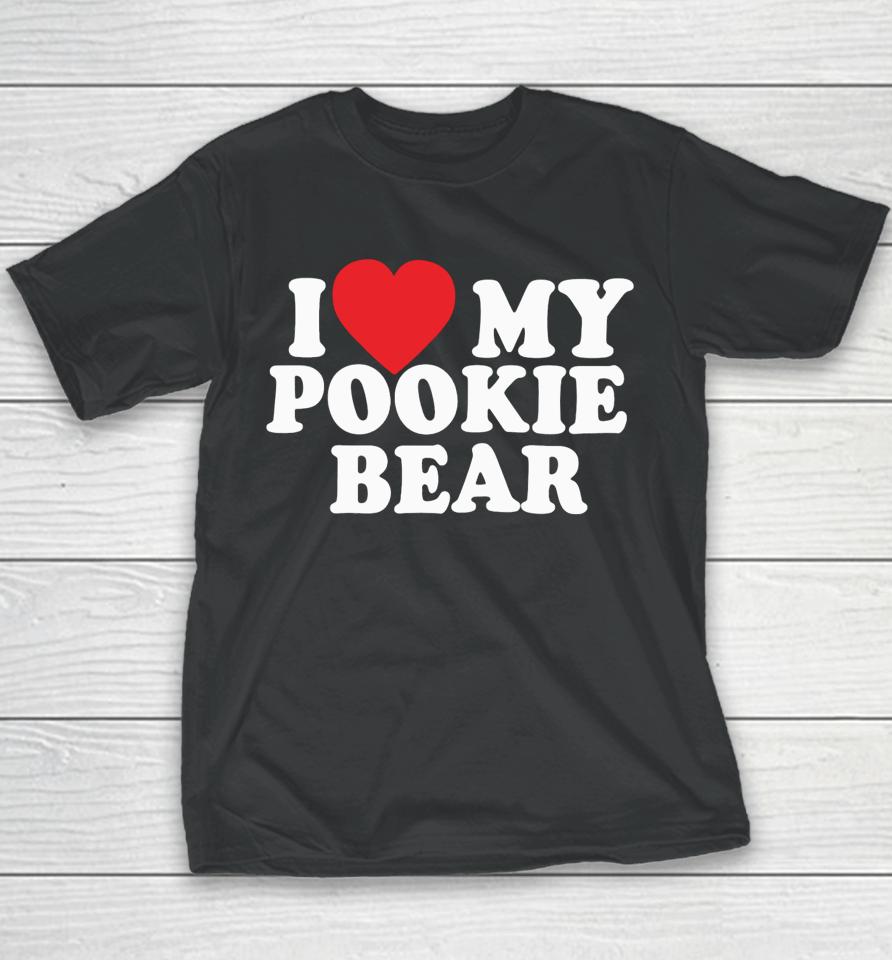 Outtapocketapparel I Love 3 My Pookie Bear Youth T-Shirt
