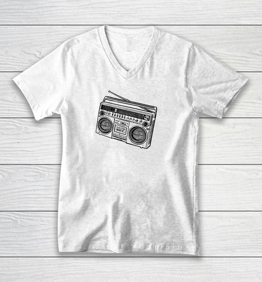 Owlcitymusic Merch Owl City Boom Box Unisex V-Neck T-Shirt