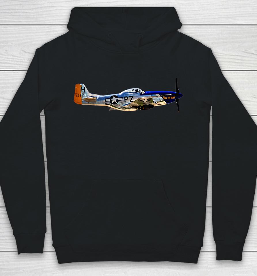 P-51 Mustang Wwii Fighter Plane Hoodie