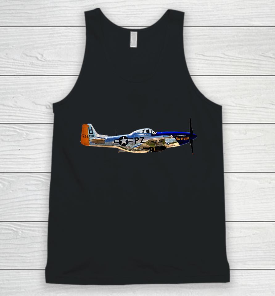 P-51 Mustang Wwii Fighter Plane Unisex Tank Top