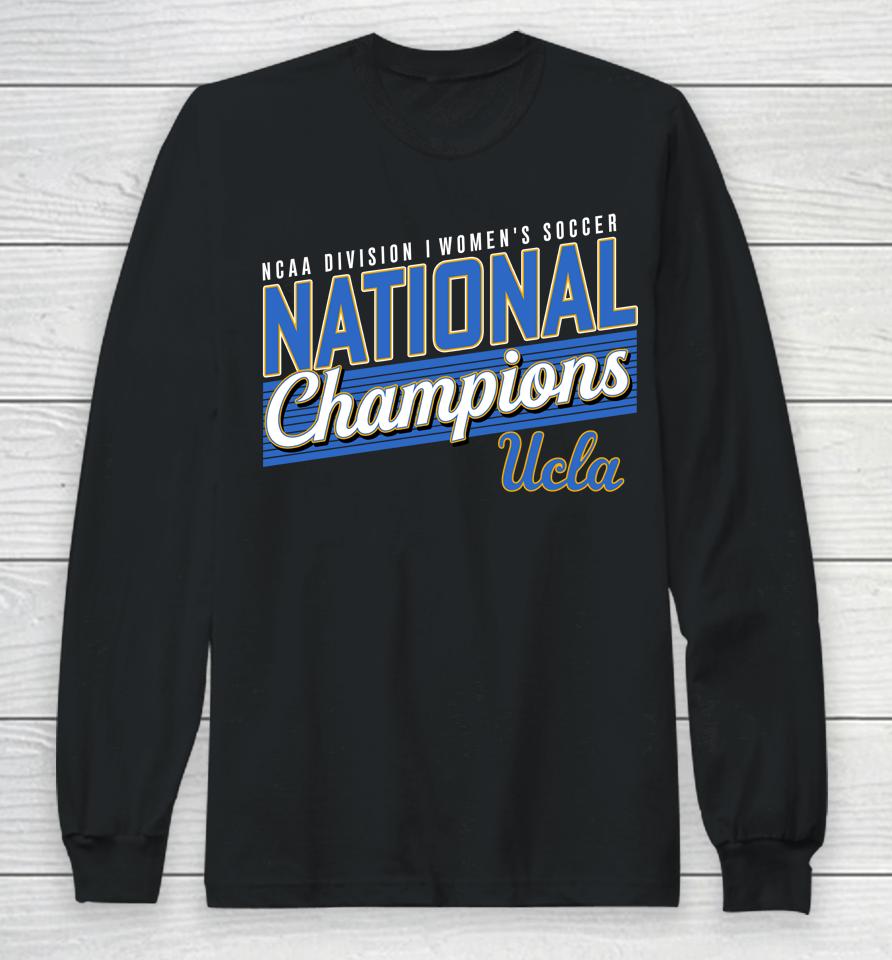 Pac-12 Black Ucla Bruins Division Women's Soccer National Champions Long Sleeve T-Shirt