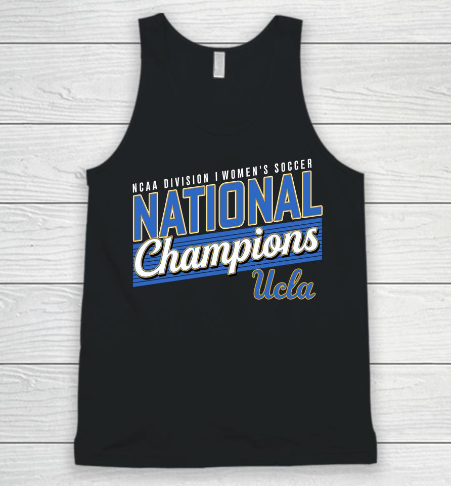 Pac-12 Black Ucla Bruins Division Women's Soccer National Champions Unisex Tank Top