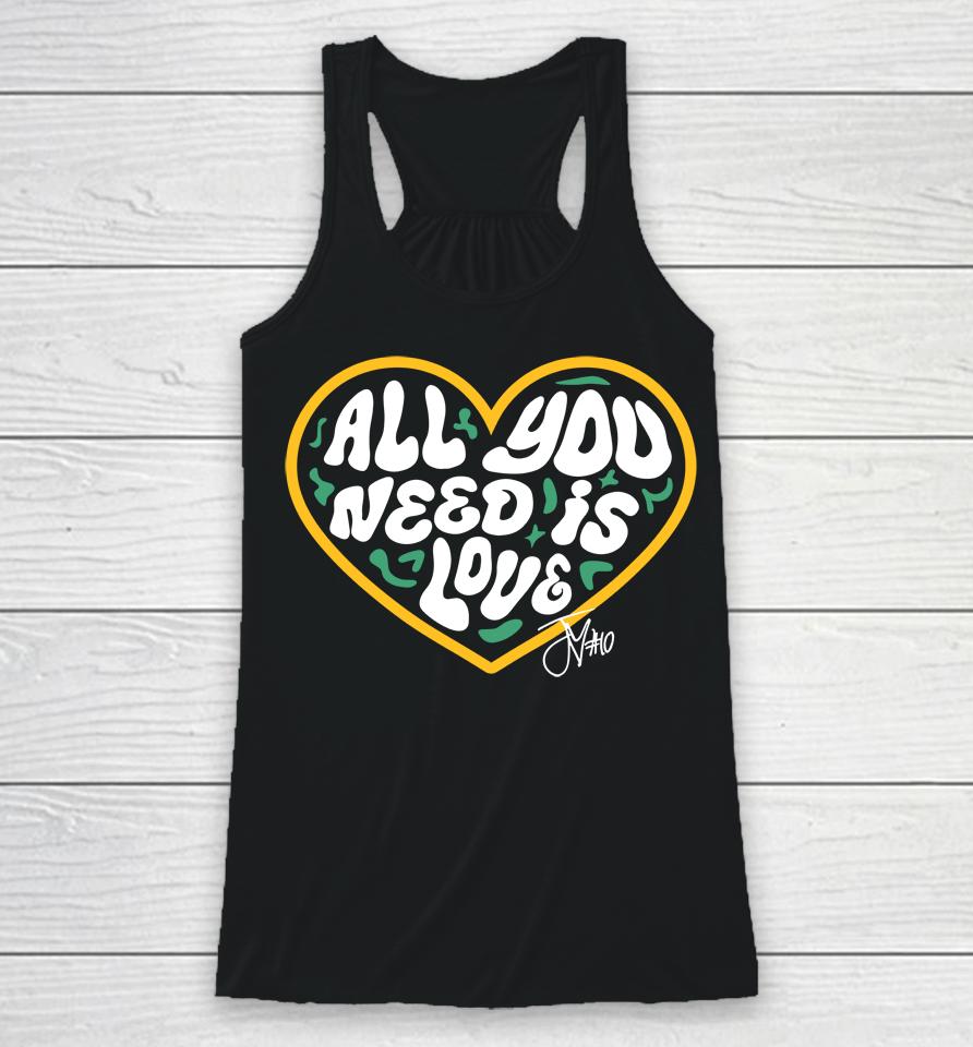 Packer All You Need Is Love 10 Racerback Tank