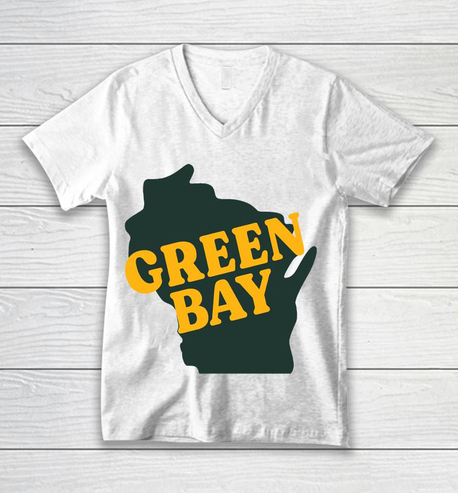 Packers Pro Shop Hometown State Reversed Unisex V-Neck T-Shirt