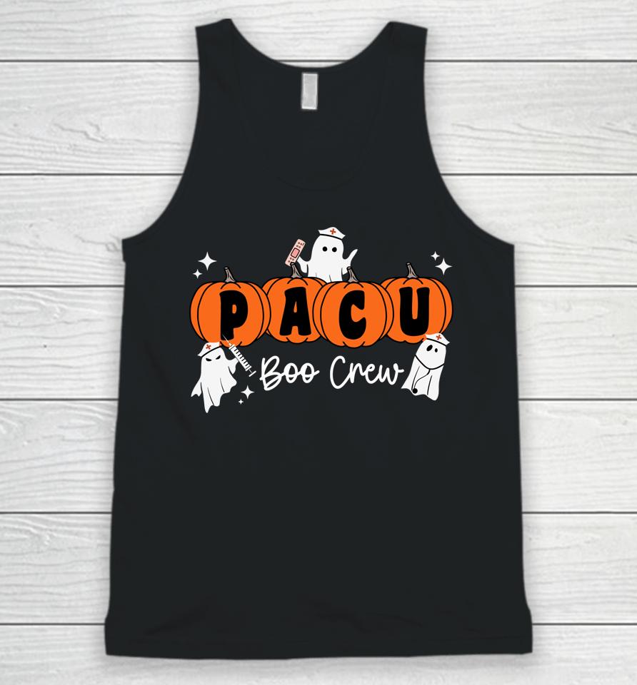 Pacu Boo Crew Ghost Pumpkin For Pacu Nurse Halloween Unisex Tank Top