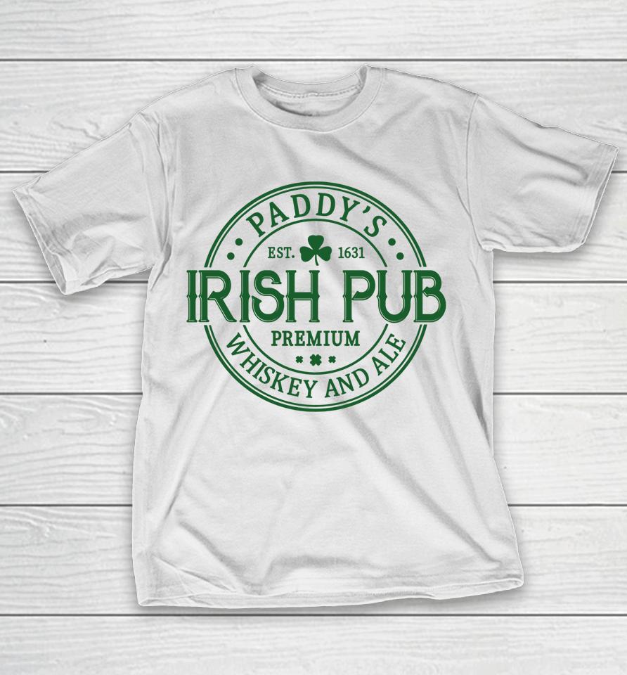 Paddy's Irish Pub Whiskey Beer Ireland St. Patrick's Day Tee T-Shirt