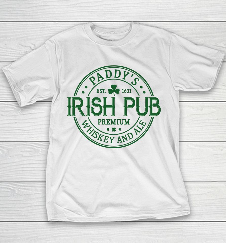 Paddy's Irish Pub Whiskey Beer Ireland St. Patrick's Day Tee Youth T-Shirt