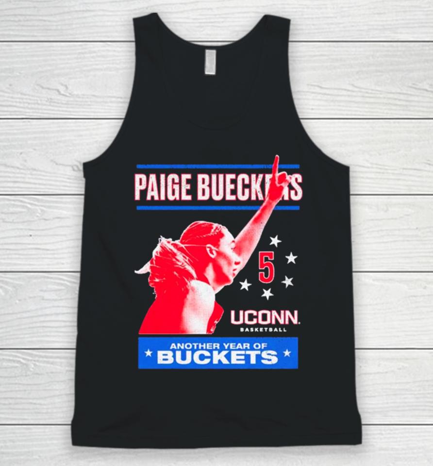 Paige Bueckers Uconn Huskies Another Year Of Buckets Unisex Tank Top