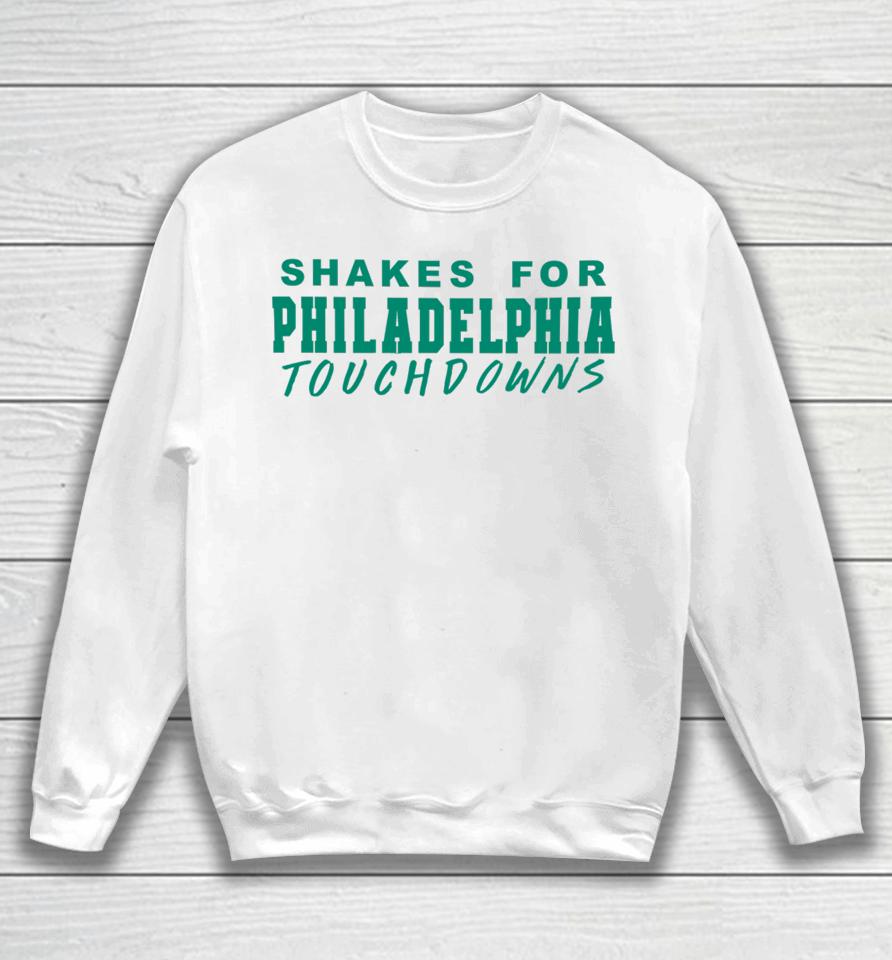 Paige Spiranac Wearing Shakes For Philadelphia Touchdowns Sweatshirt