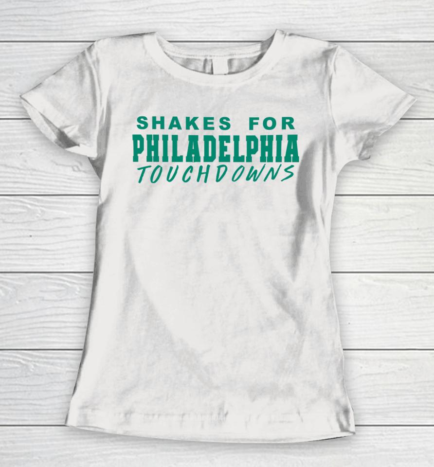 Paige Spiranac Wearing Shakes For Philadelphia Touchdowns Women T-Shirt