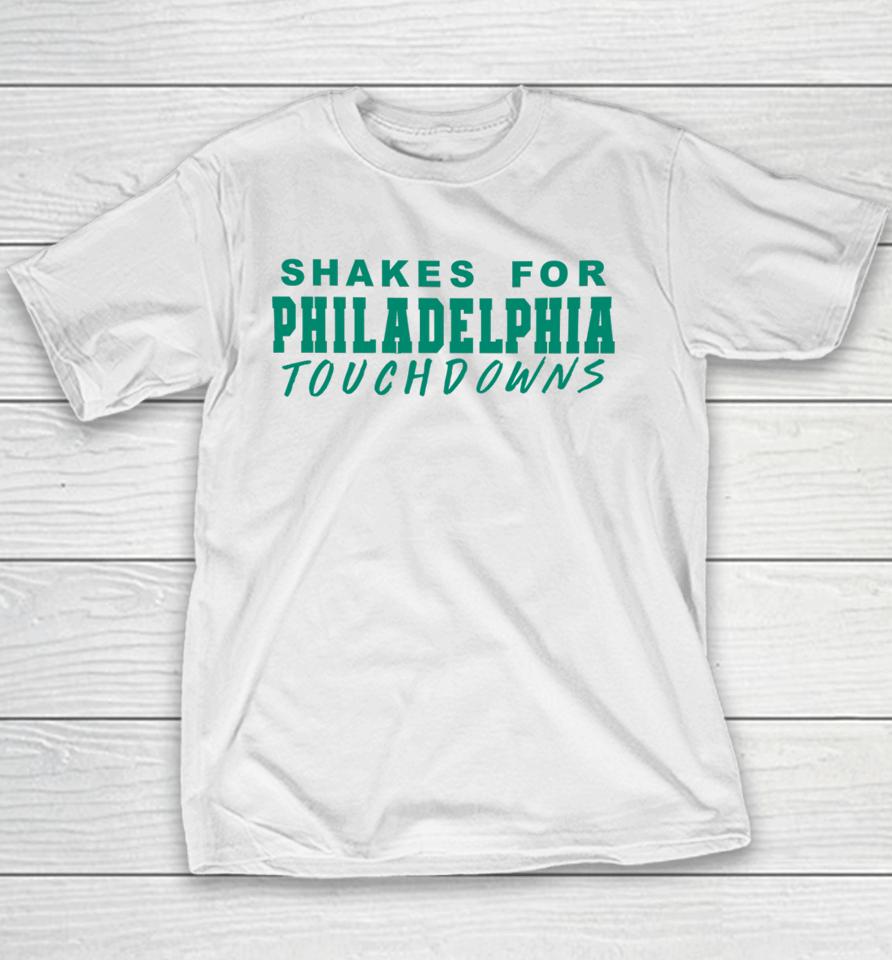 Paige Spiranac Wearing Shakes For Philadelphia Touchdowns Youth T-Shirt