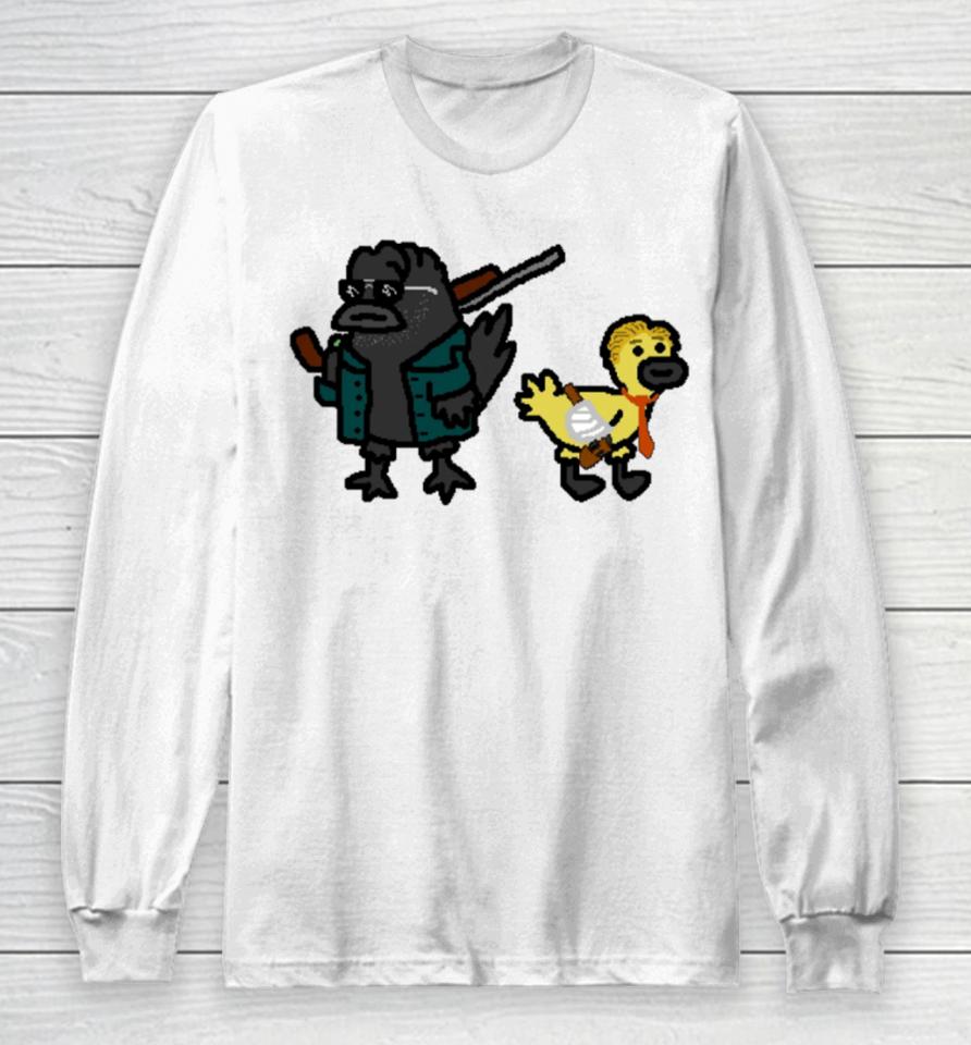 Paintmerch Crow And Gosling Long Sleeve T-Shirt