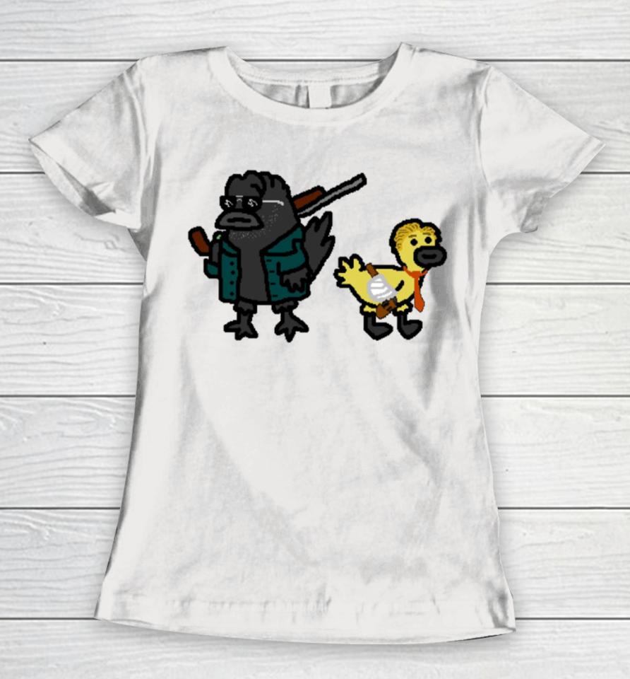 Paintmerch Crow And Gosling Women T-Shirt