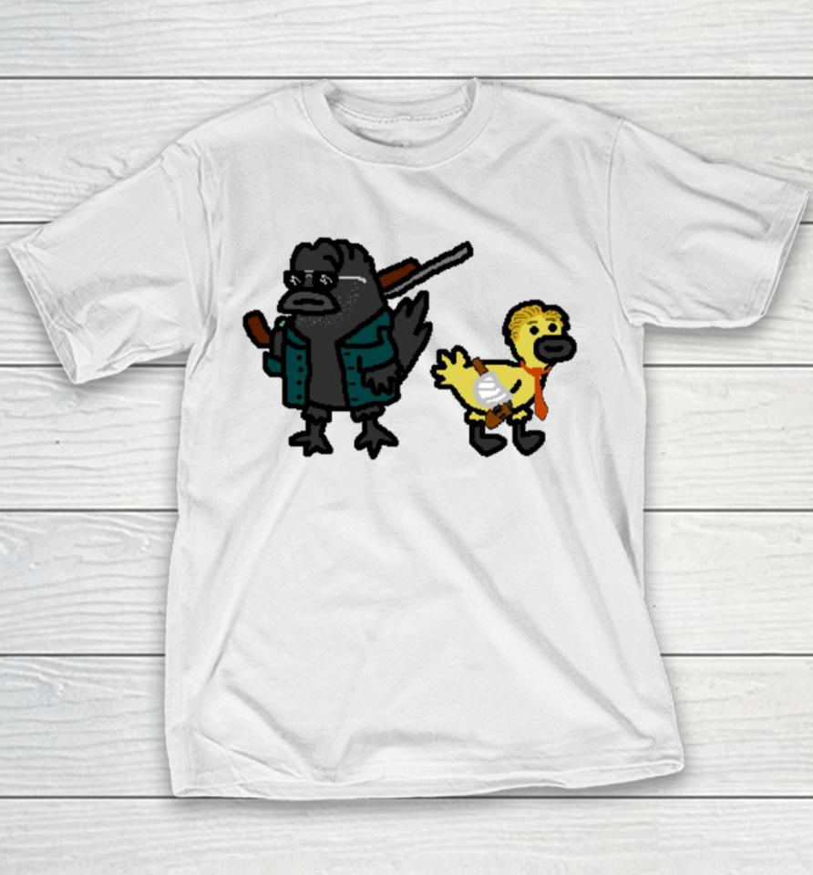 Paintmerch Crow And Gosling Youth T-Shirt