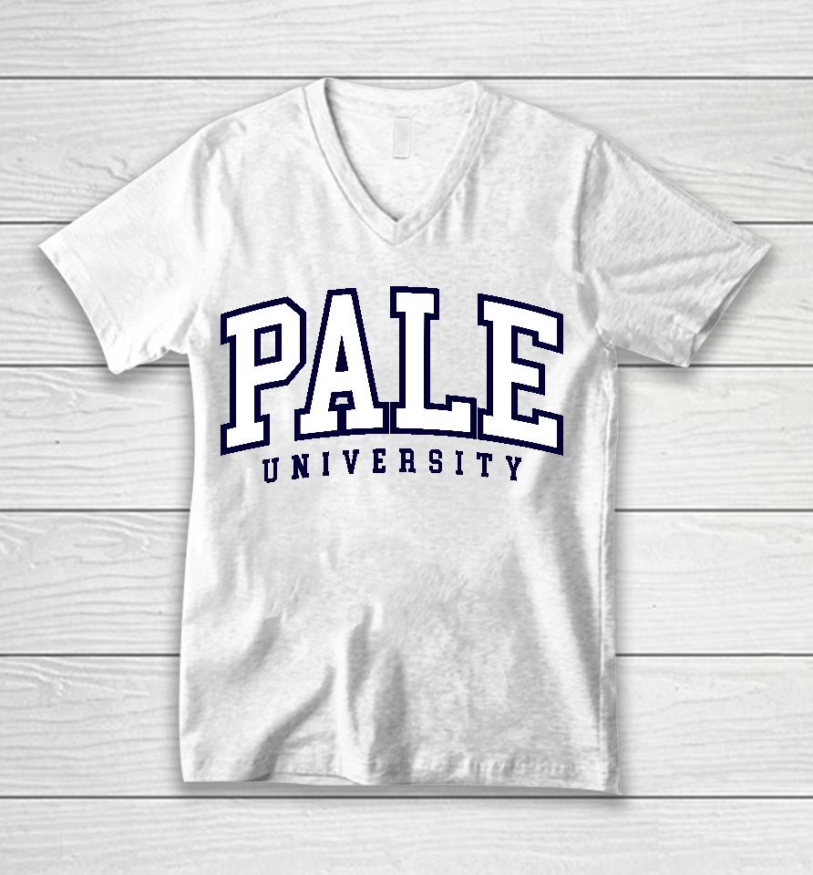 Pale University College Parody Unisex V-Neck T-Shirt