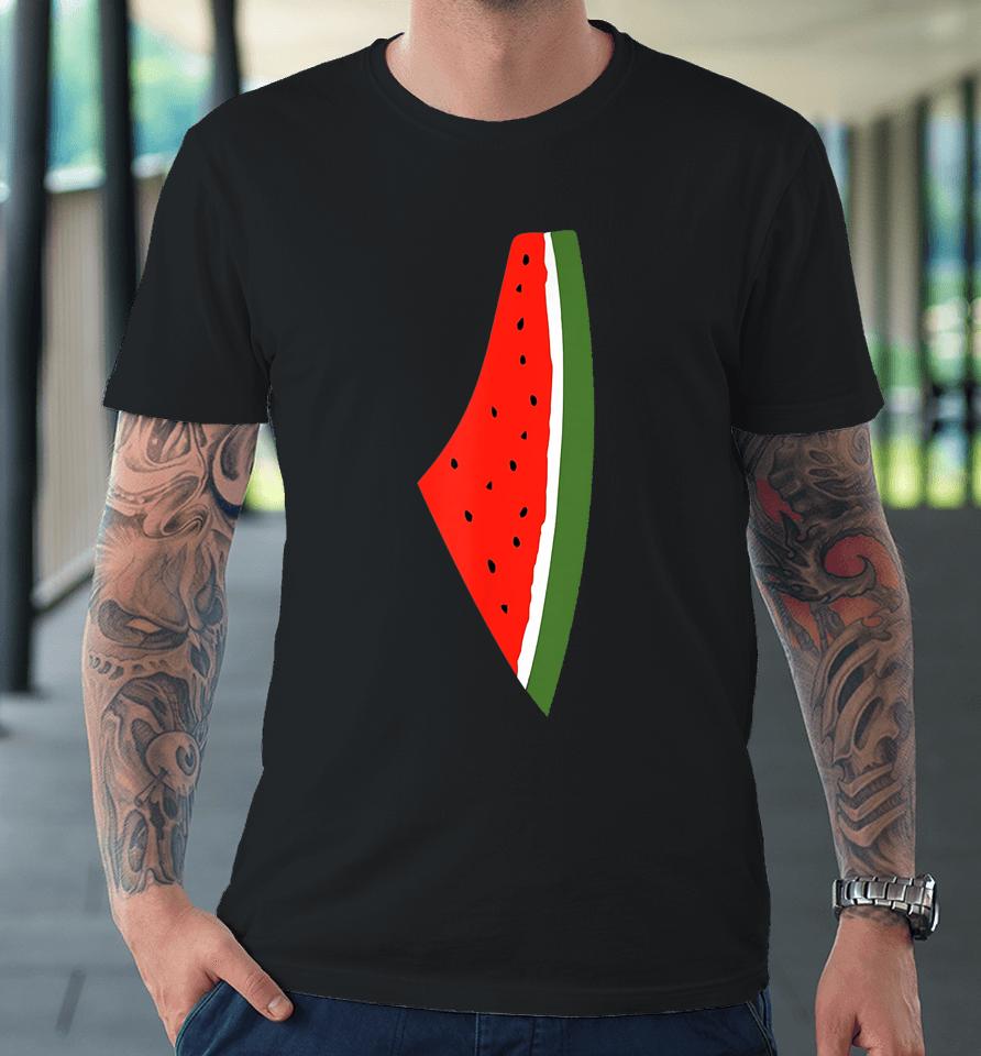 Palestine Flag Watermelon Peace Premium T-Shirt