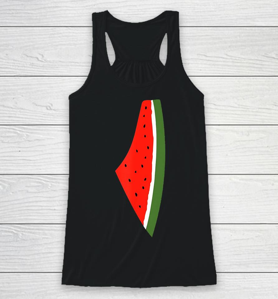 Palestine Flag Watermelon Peace Racerback Tank