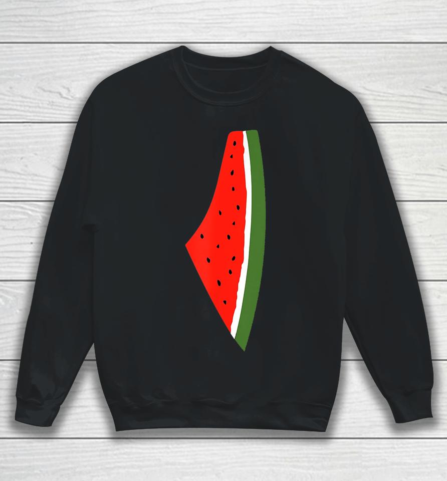 Palestine Flag Watermelon Peace Sweatshirt