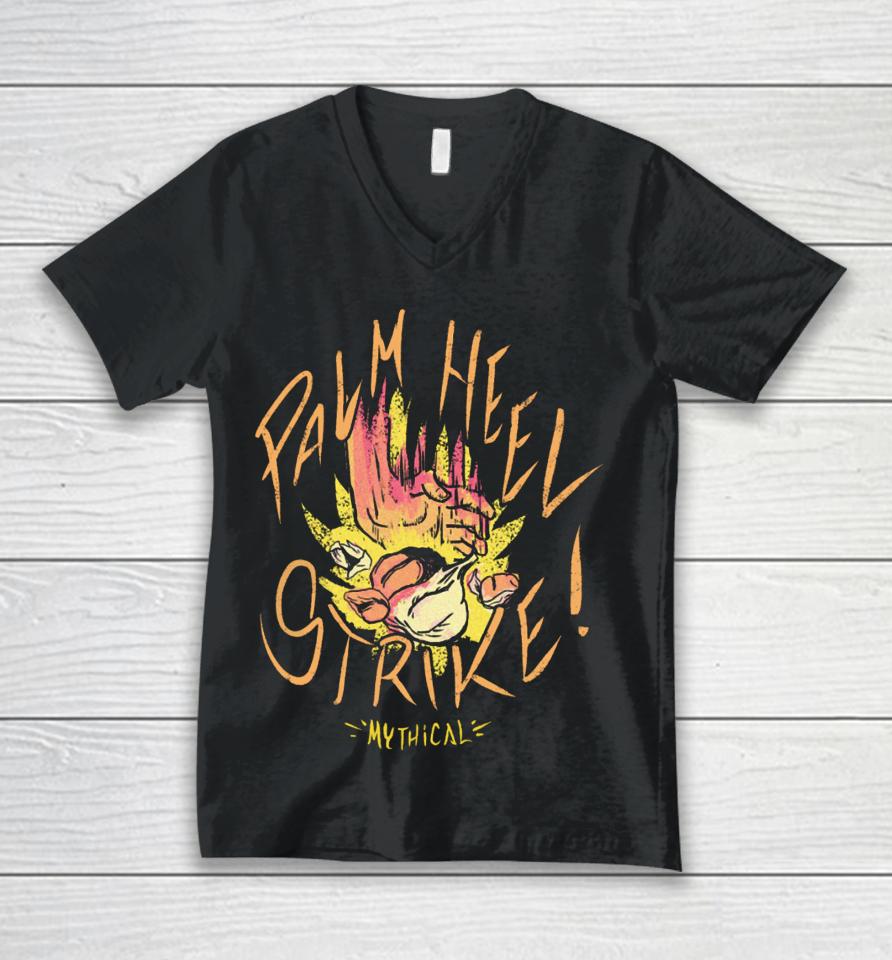 Palm Heel Mythical Unisex V-Neck T-Shirt