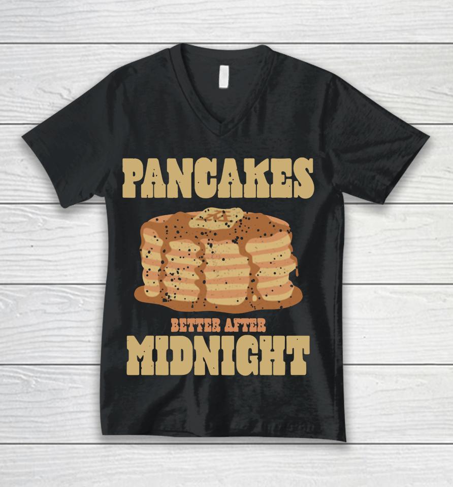 Pancakes After Midnight Unisex V-Neck T-Shirt