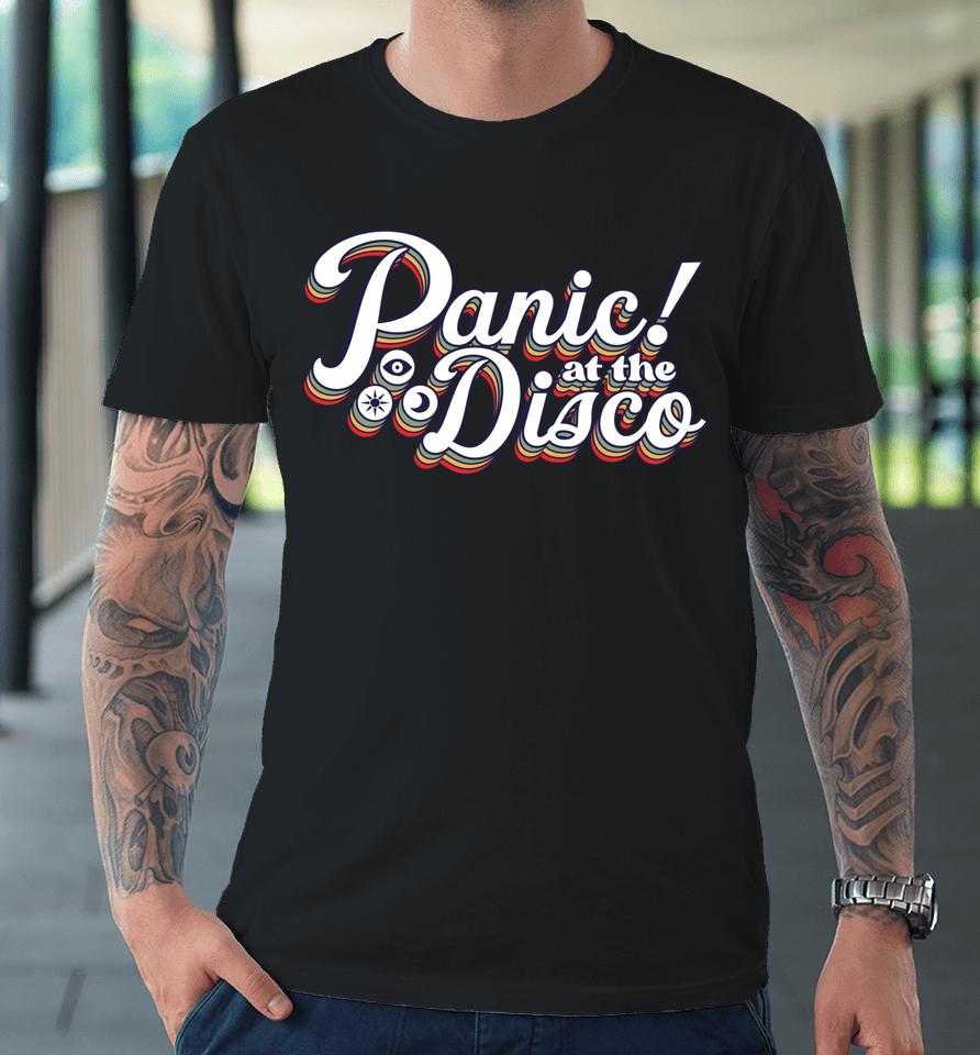 Panic At The Disco - Rainbow Logo Premium T-Shirt